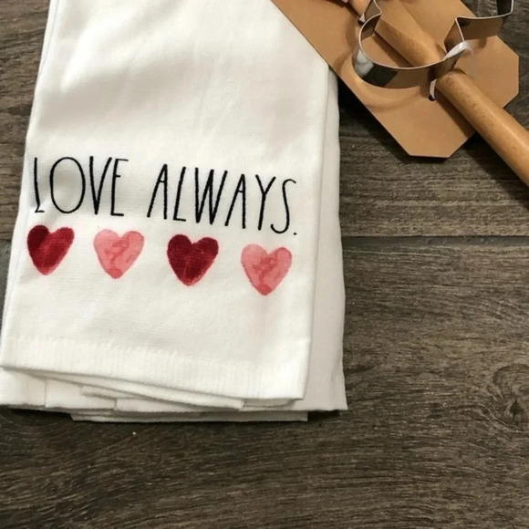 Rae Dunn Kitchen Towels Spatula set LOVE ALWAYS - Picture 2 of 3